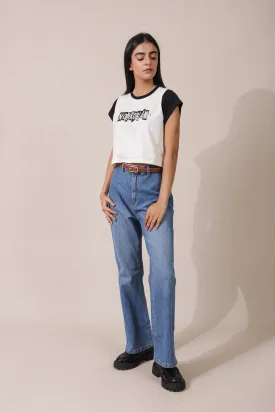CROPPED GRAPHIC TEE