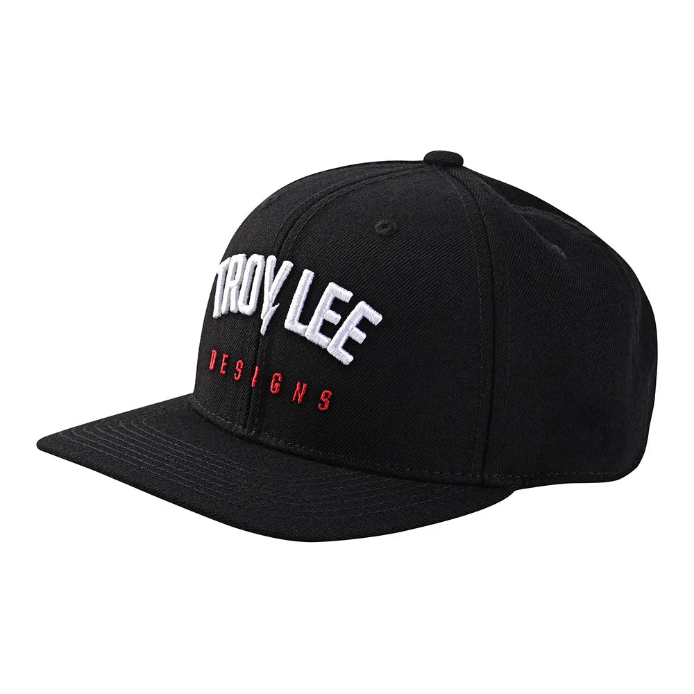 Curved Bill Snapback Bolt Black