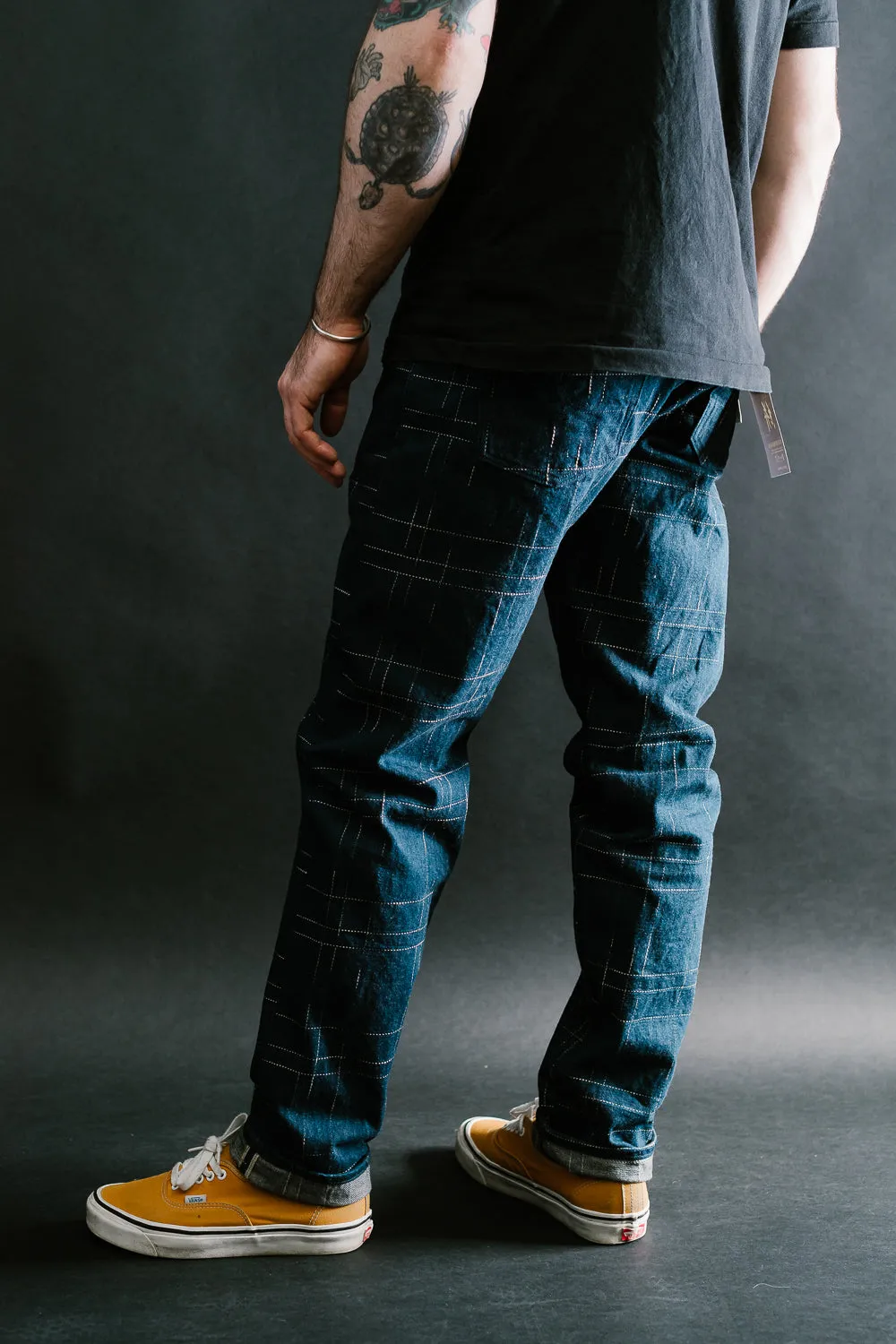 D1878S - "Midare Kasuri" Selvedge Jeans - Relaxed Taper