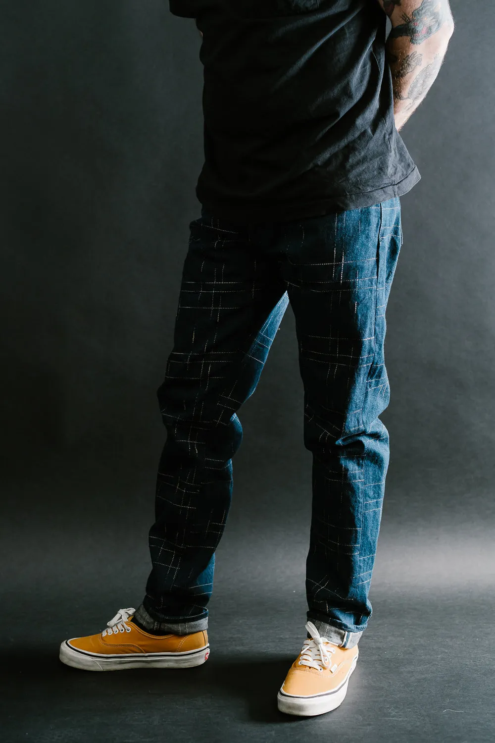 D1878S - "Midare Kasuri" Selvedge Jeans - Relaxed Taper