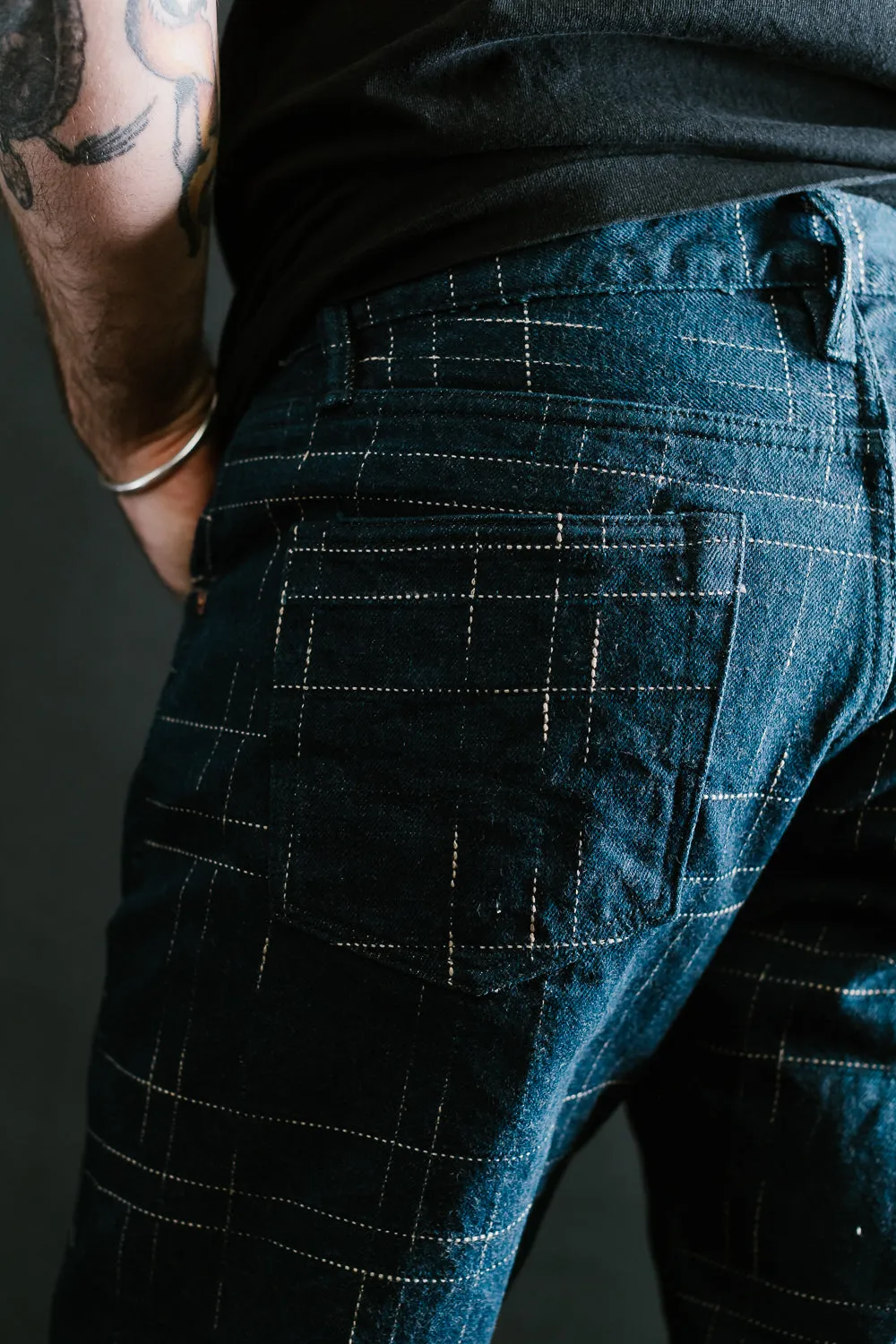 D1878S - "Midare Kasuri" Selvedge Jeans - Relaxed Taper