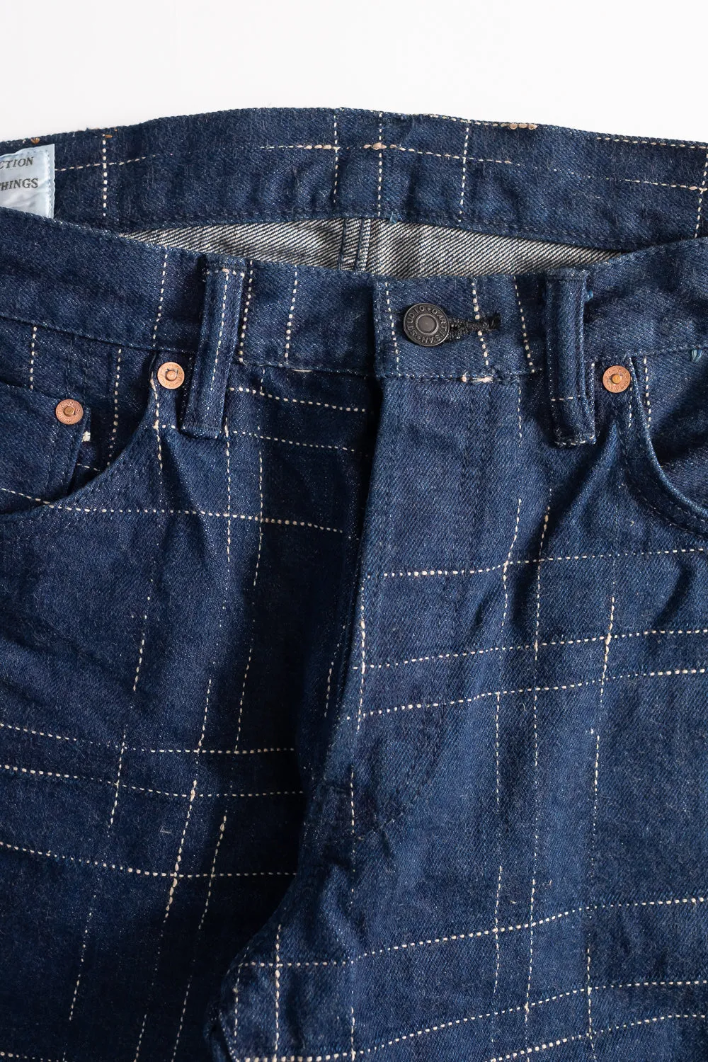 D1878S - "Midare Kasuri" Selvedge Jeans - Relaxed Taper