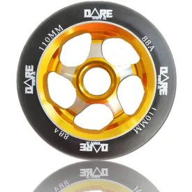 Dare Sports Swift Scooter Wheel 110mm, Black/Gold