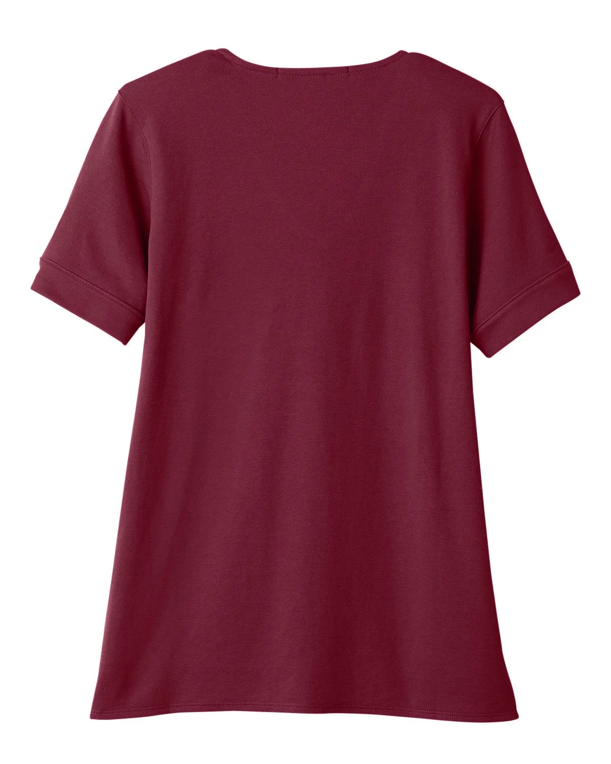 Devon & Jones Ladies' CrownLux Performance™ Plaited Rolled-Sleeve Top