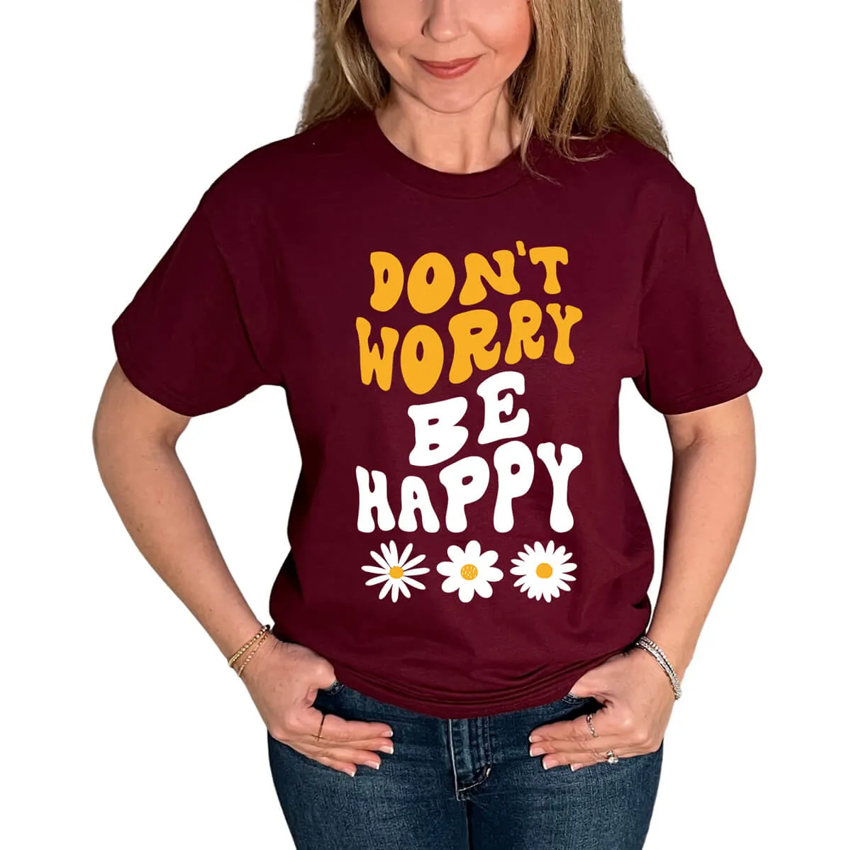 Don't Worry Be Happy Daisy T-Shirt