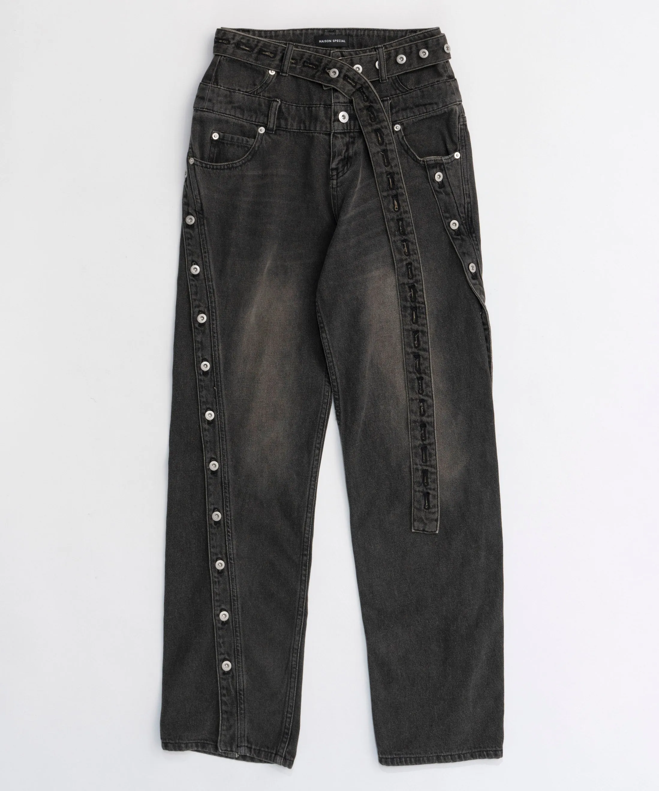 Double Waist Twisted Denim