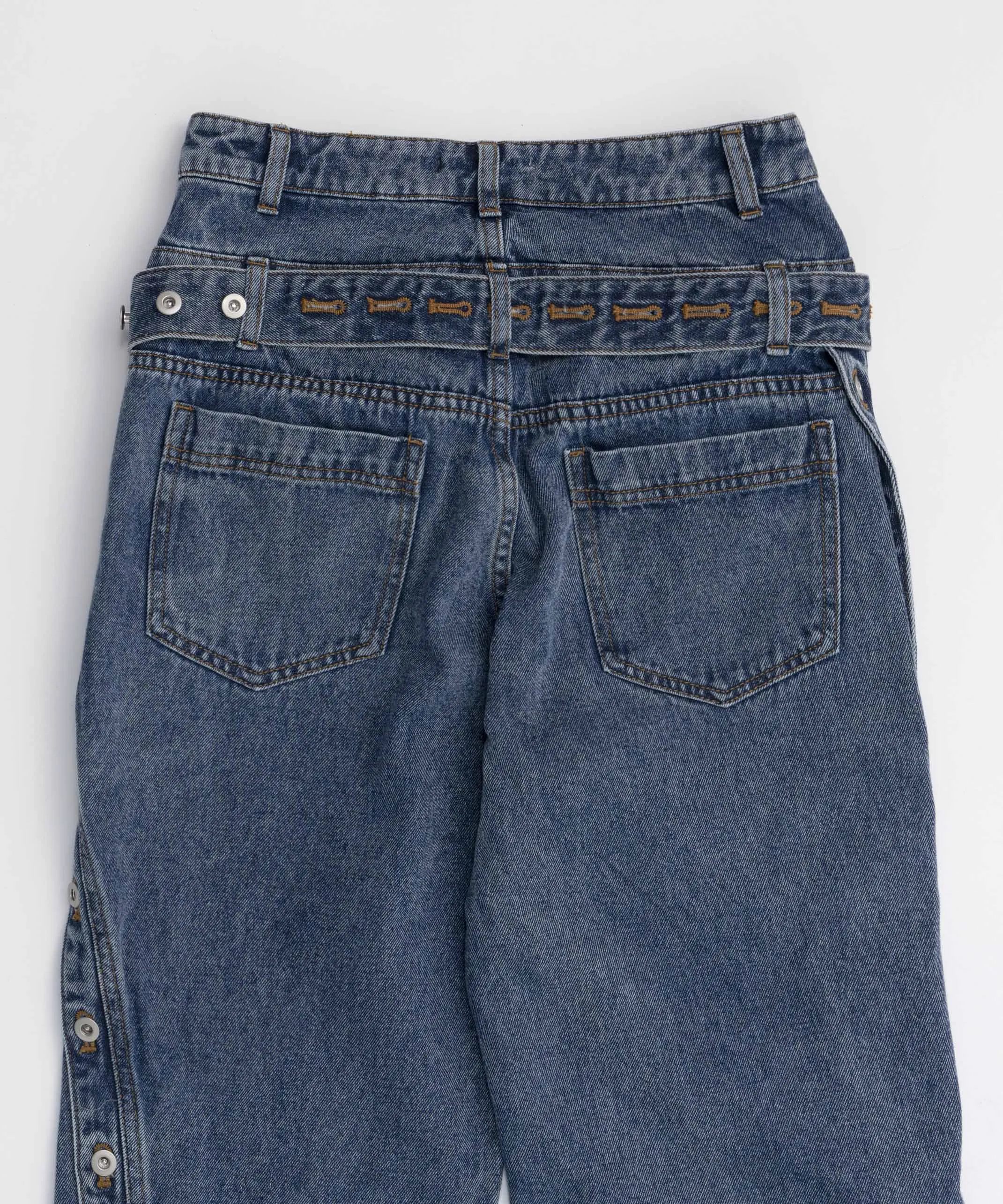 Double Waist Twisted Denim