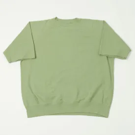 Dubbleworks Plain Style Off Cut Sweatshirt - Tea Green