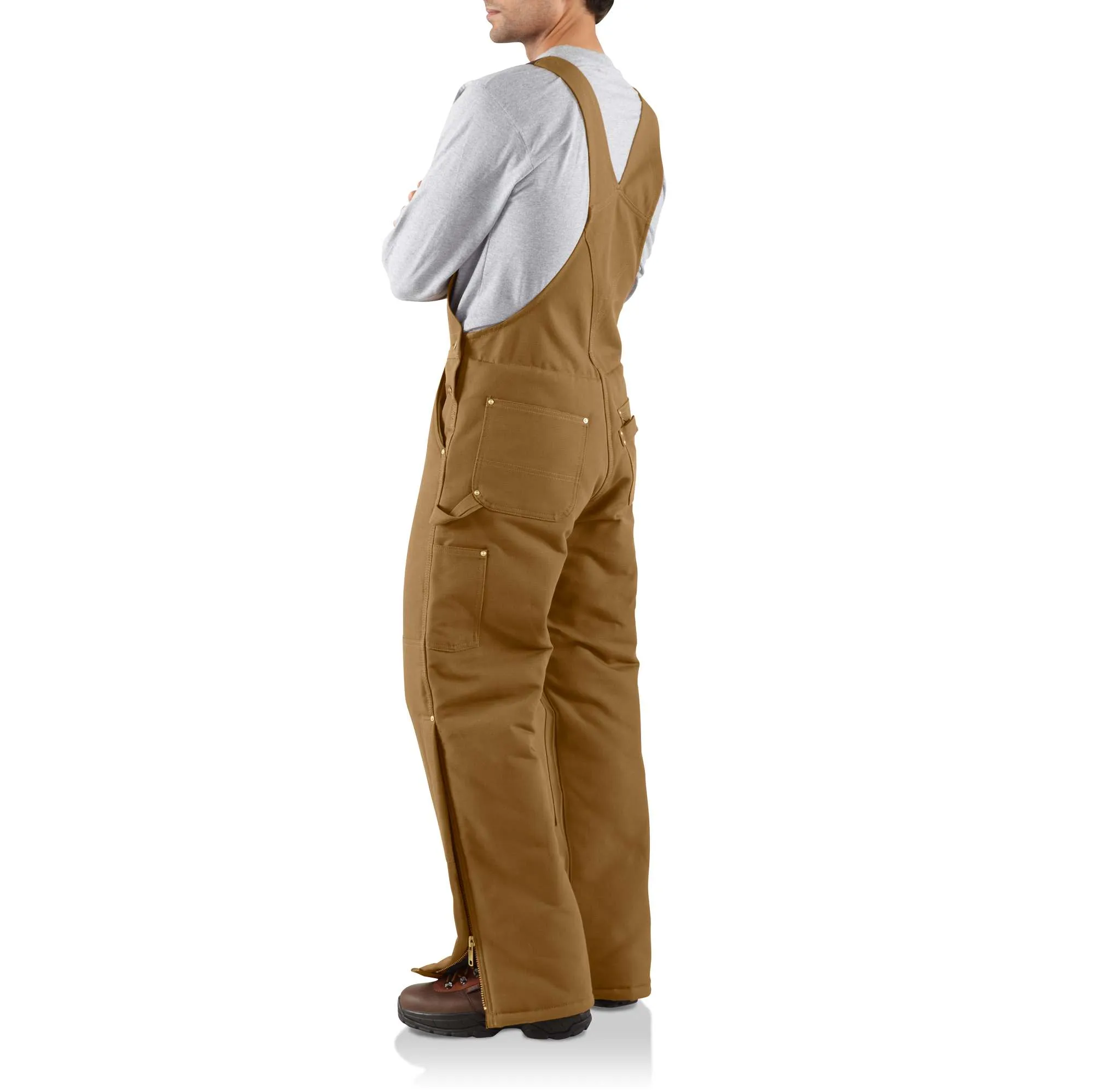 Duck Bib Overall / Arctic Quilt Lined
