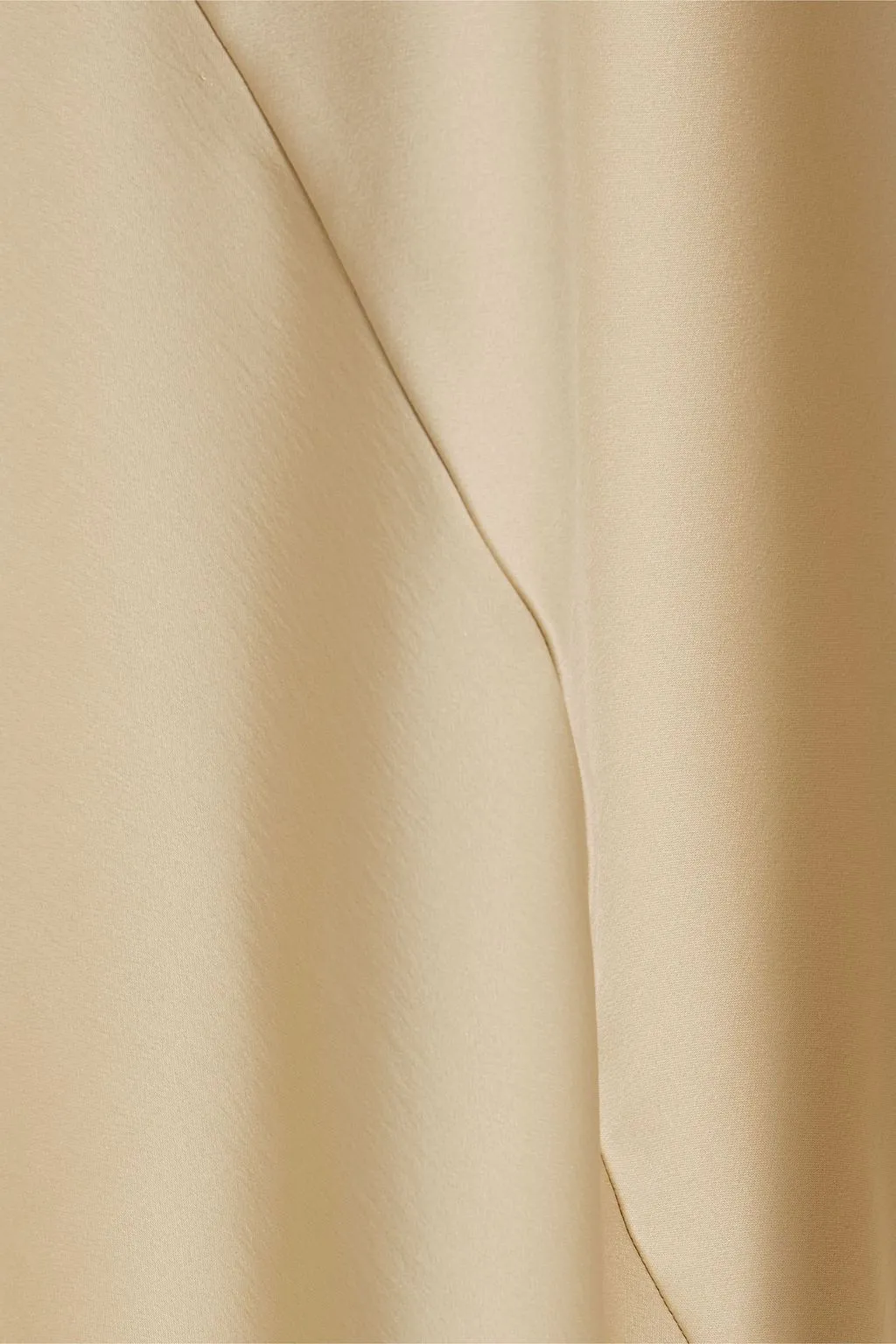 Emery midi slip dress in IRIS & INK satin crepe, sand