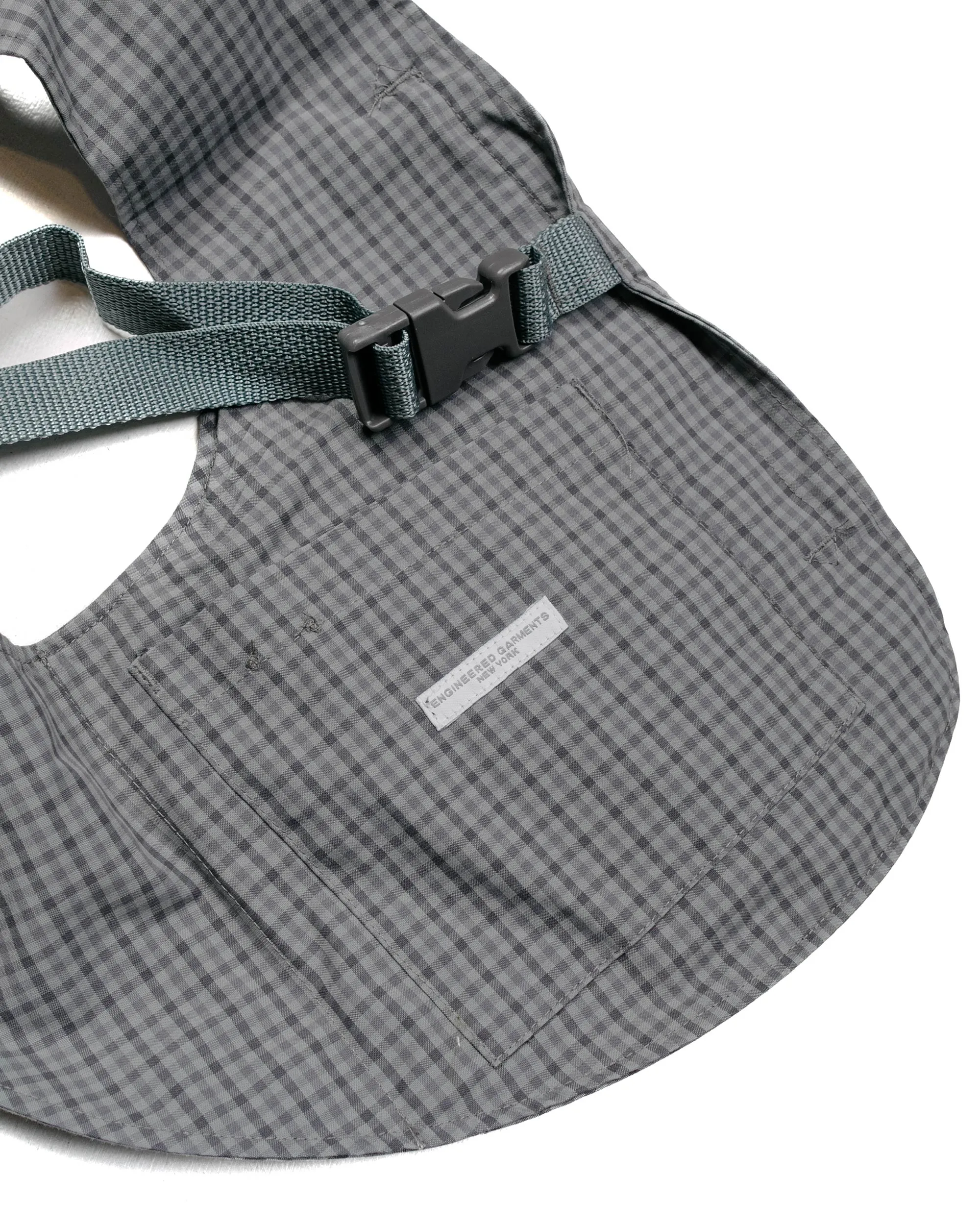 Engineered Garments Shoulder Vest Grey PC Gunclub Check
