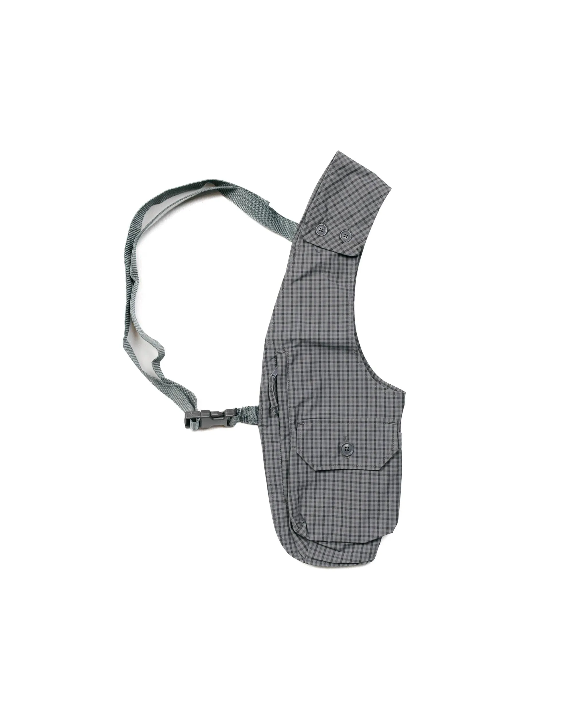 Engineered Garments Shoulder Vest Grey PC Gunclub Check