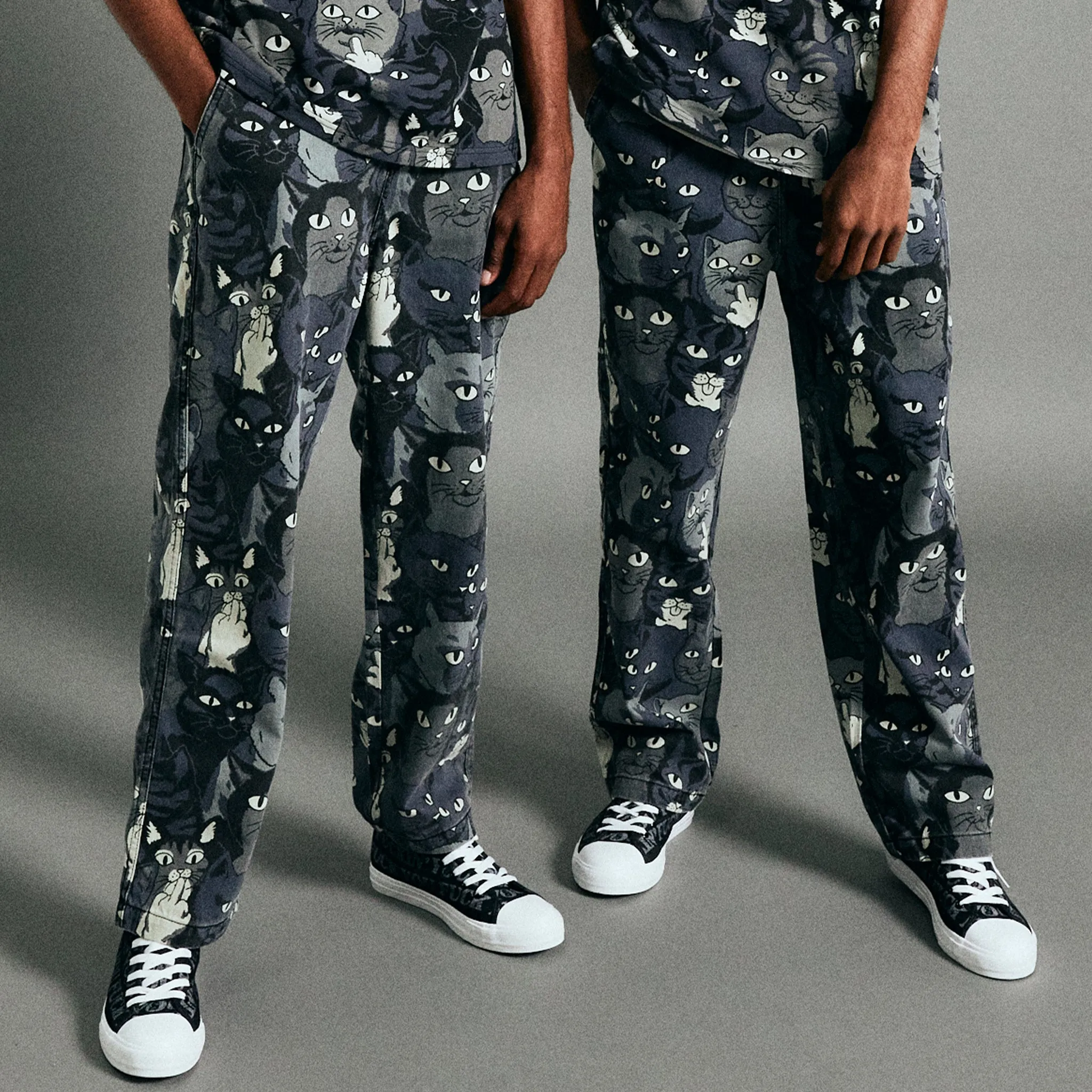 Family Tree Denim Pants (Black)