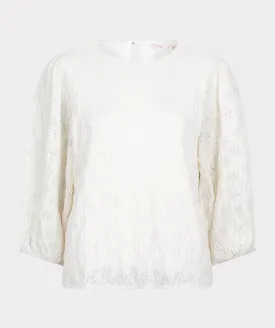 Fancy Knit Sleeve Top