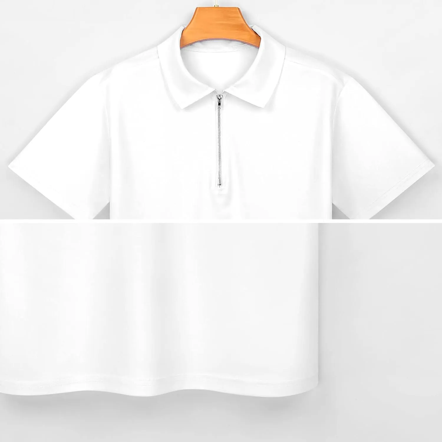 Fashion Dog Trendy Polo Shirts for Men Short Sleeve Lapel Collar Zipper T-Shirts Outdoor Sports