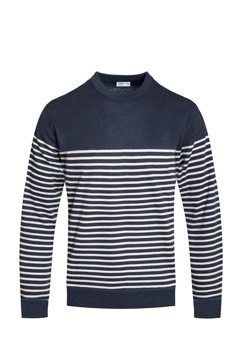 FULL KNIT STRIPED SWEATER NR2014