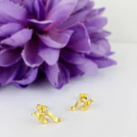 Golden Crest Earrings - VE237
