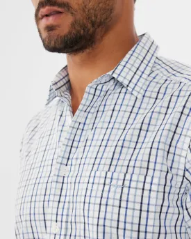 Hervey Shirt - White/Navy/Blue