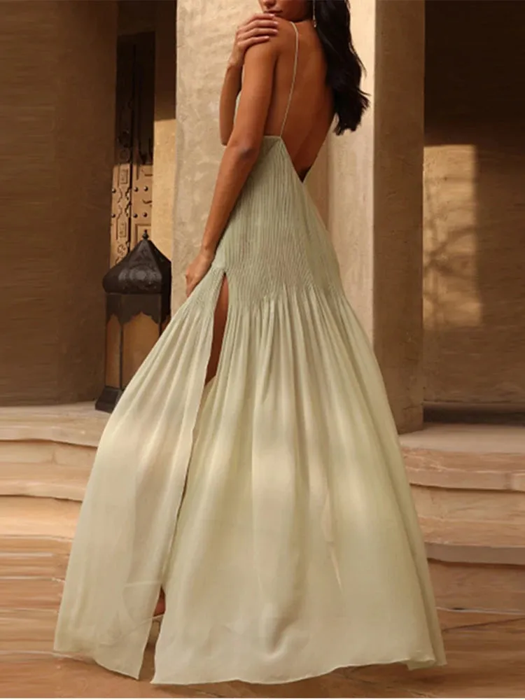 Jennifer - Backless flowing dress