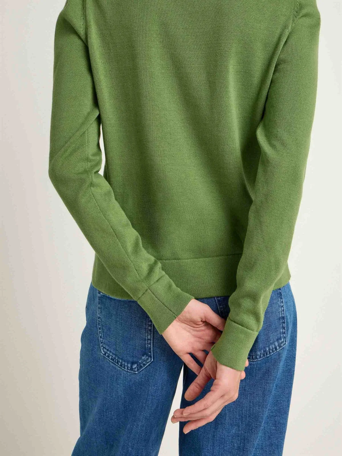 LANIUS Round neck jumper 14059 sage 678 women