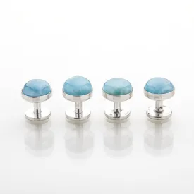 Larimar Tuxedo Studs Kirk