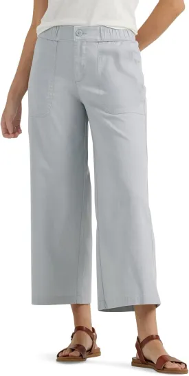 Lee Women's Ultra Lux Comfort Wide Leg Utility Crop Capri Pant