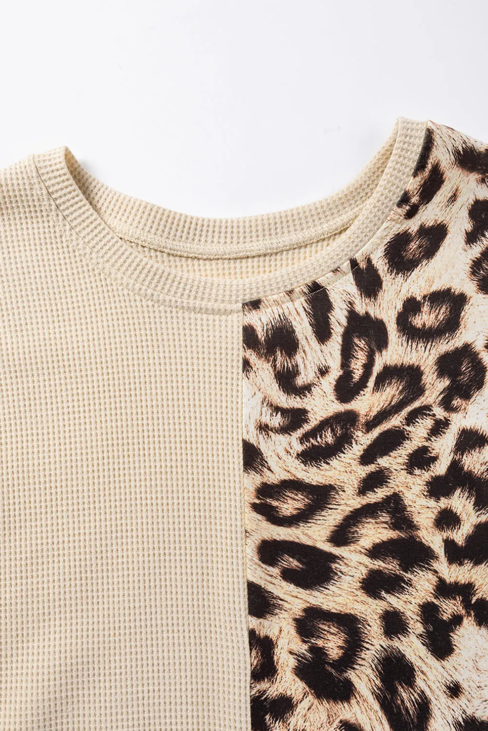 Leopard Waffle Knit Top