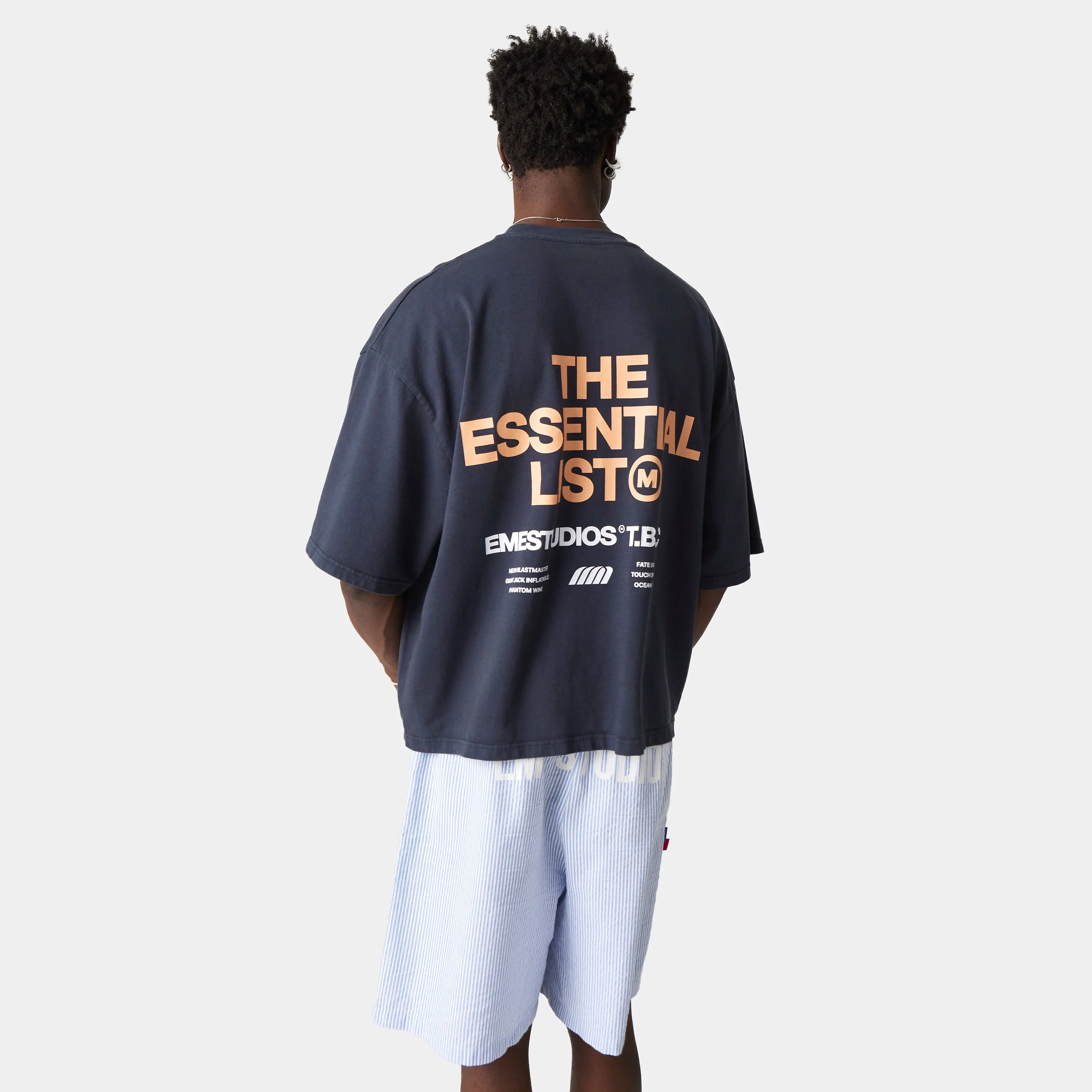 List Navy Oversized Tee