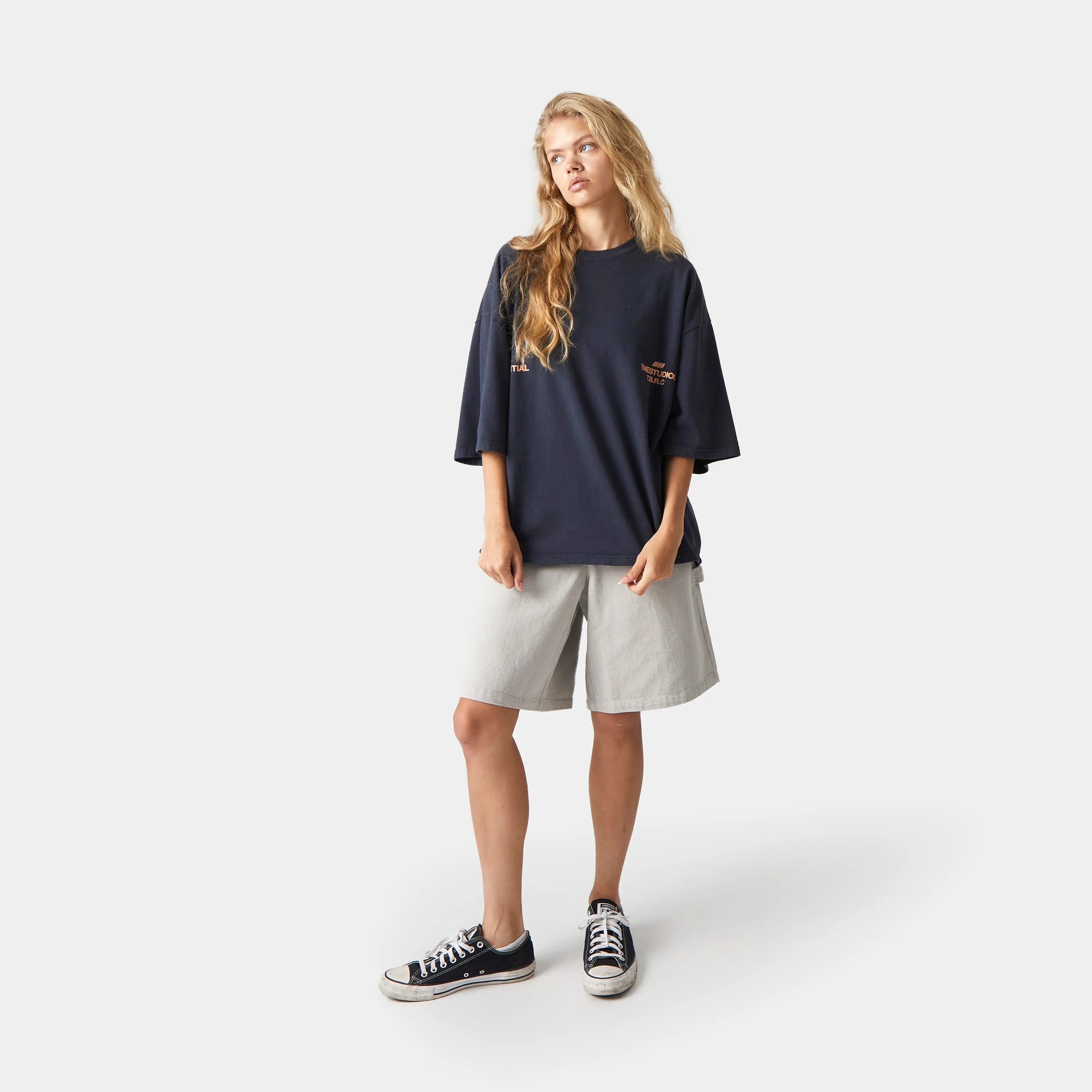 List Navy Oversized Tee