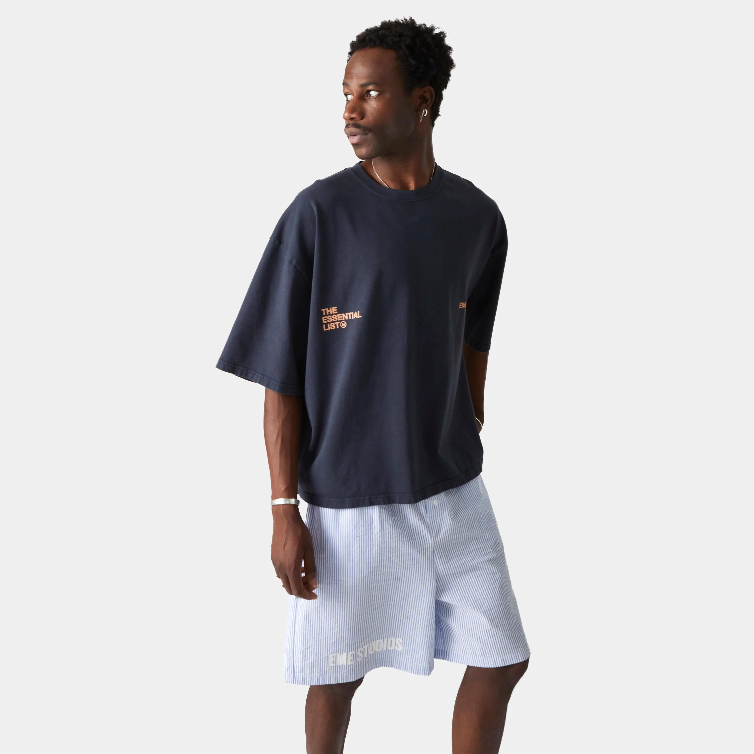 List Navy Oversized Tee