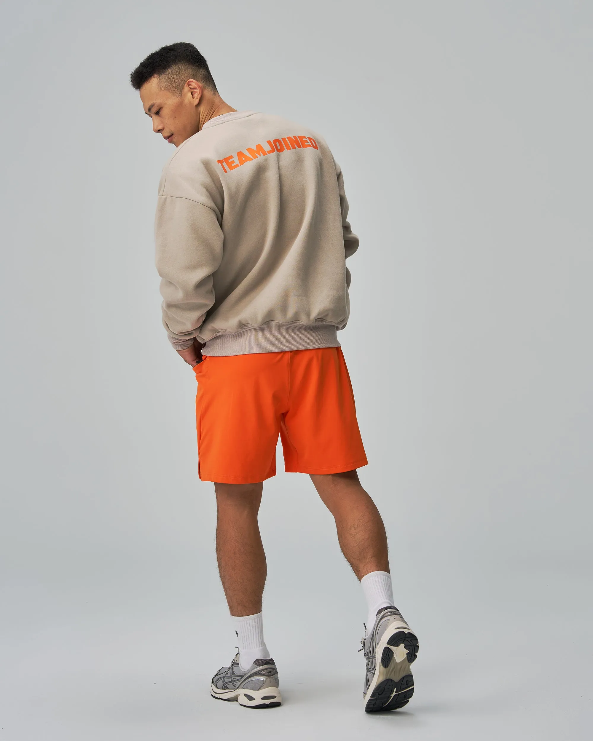 LOGO Drop Shoulder Fleece Pullover