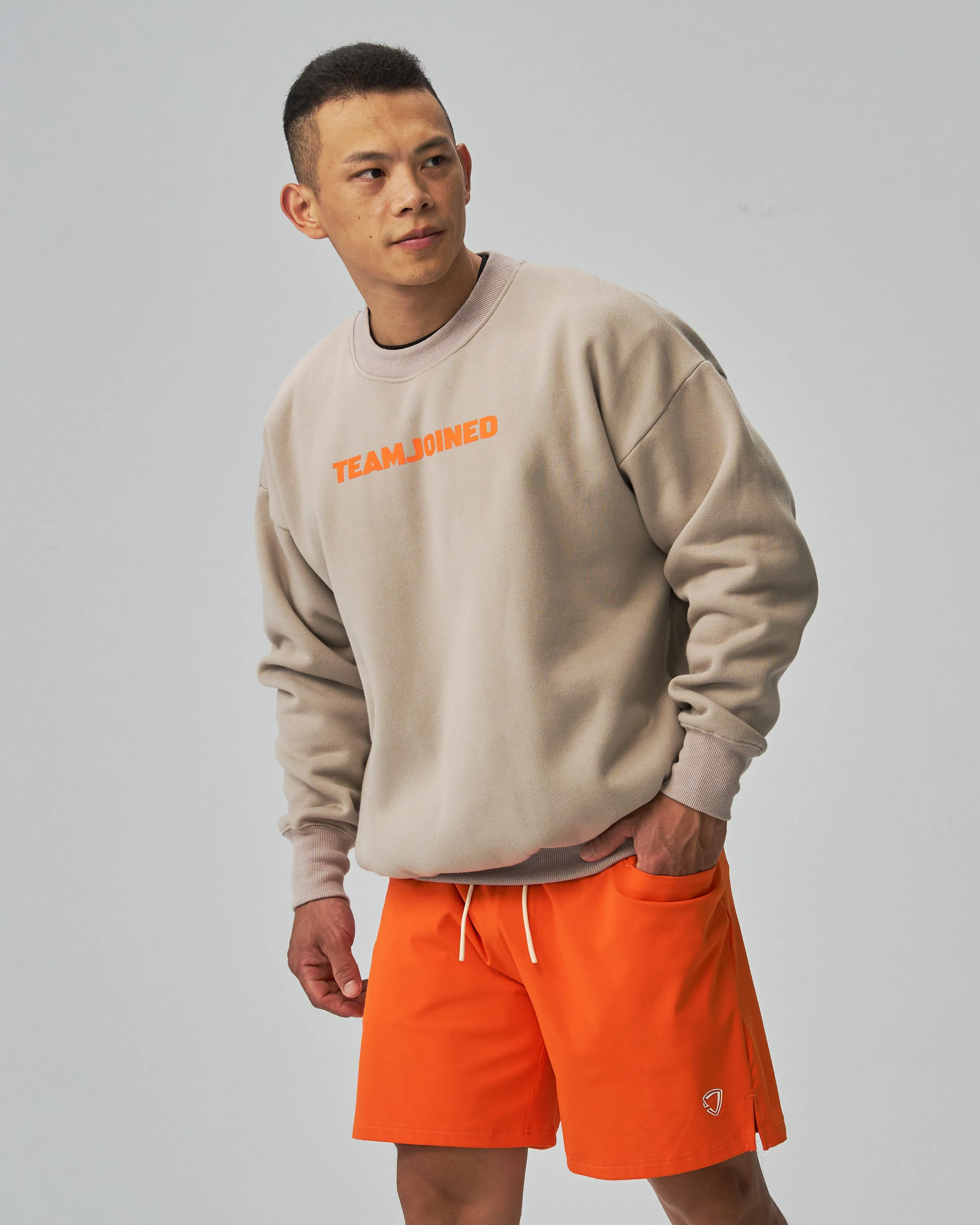 LOGO Drop Shoulder Fleece Pullover