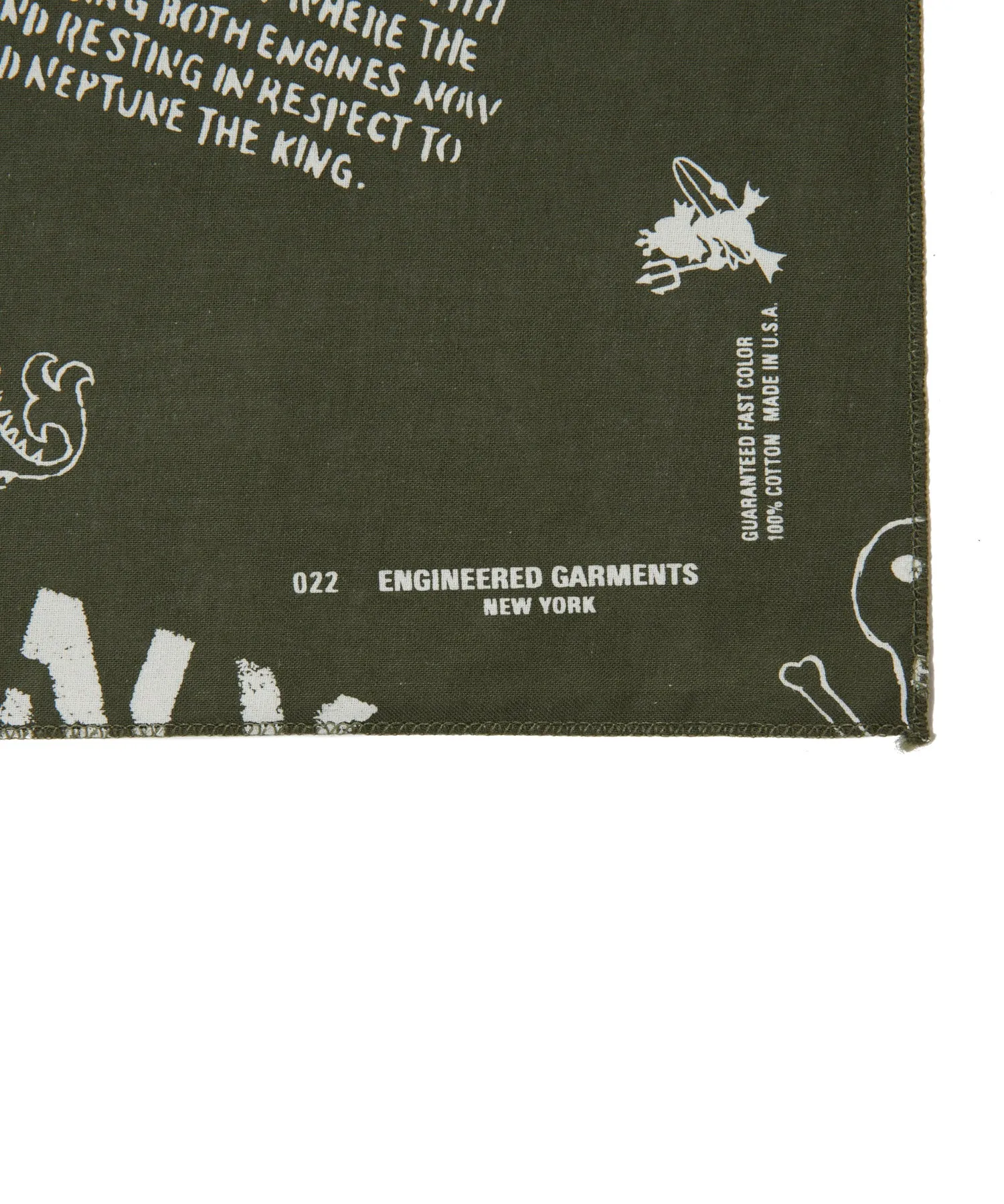 【MEN , WOMEN】ENGINEERED GARMENTS Printed Bandana OR475