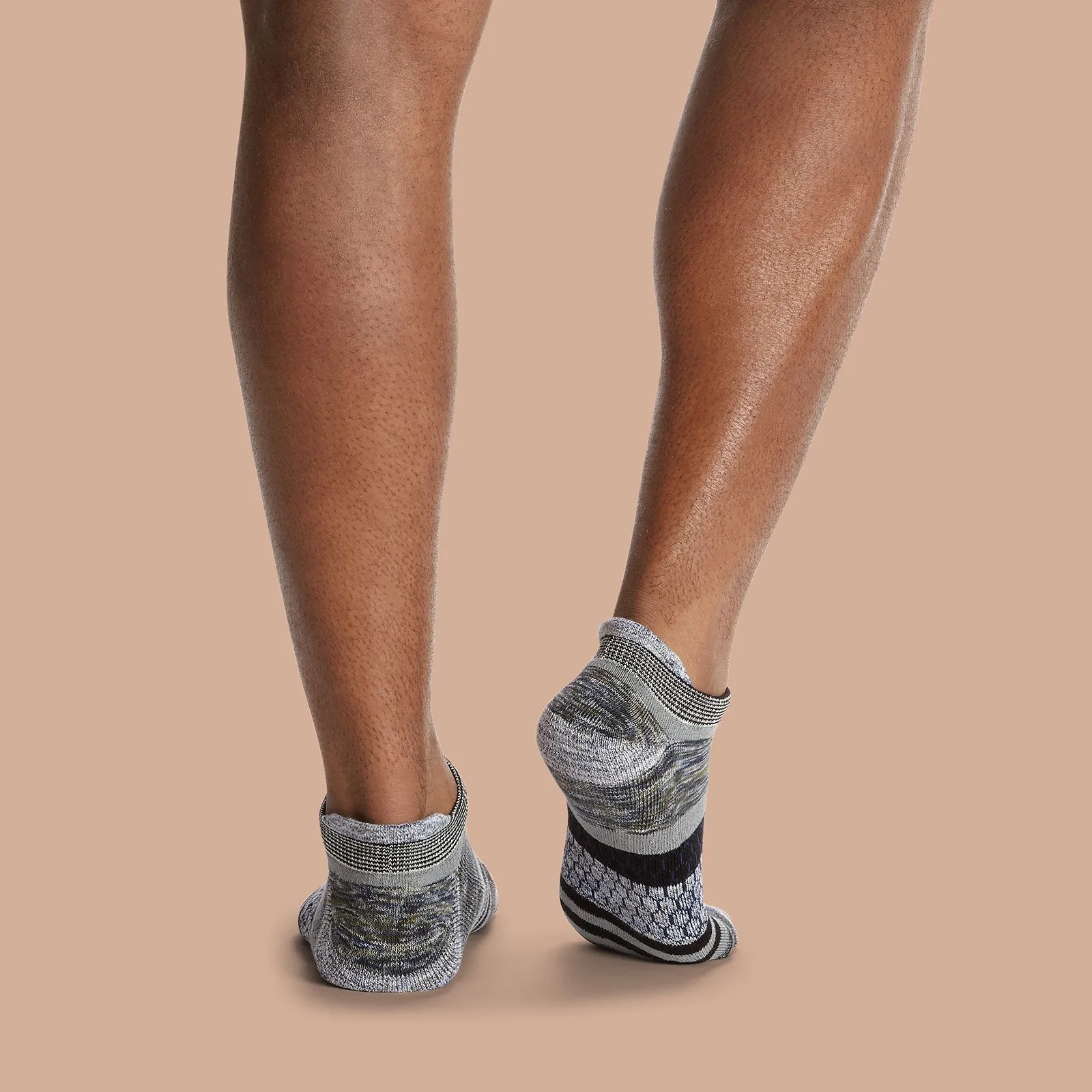 Men's Brush Stripe Ankle Socks