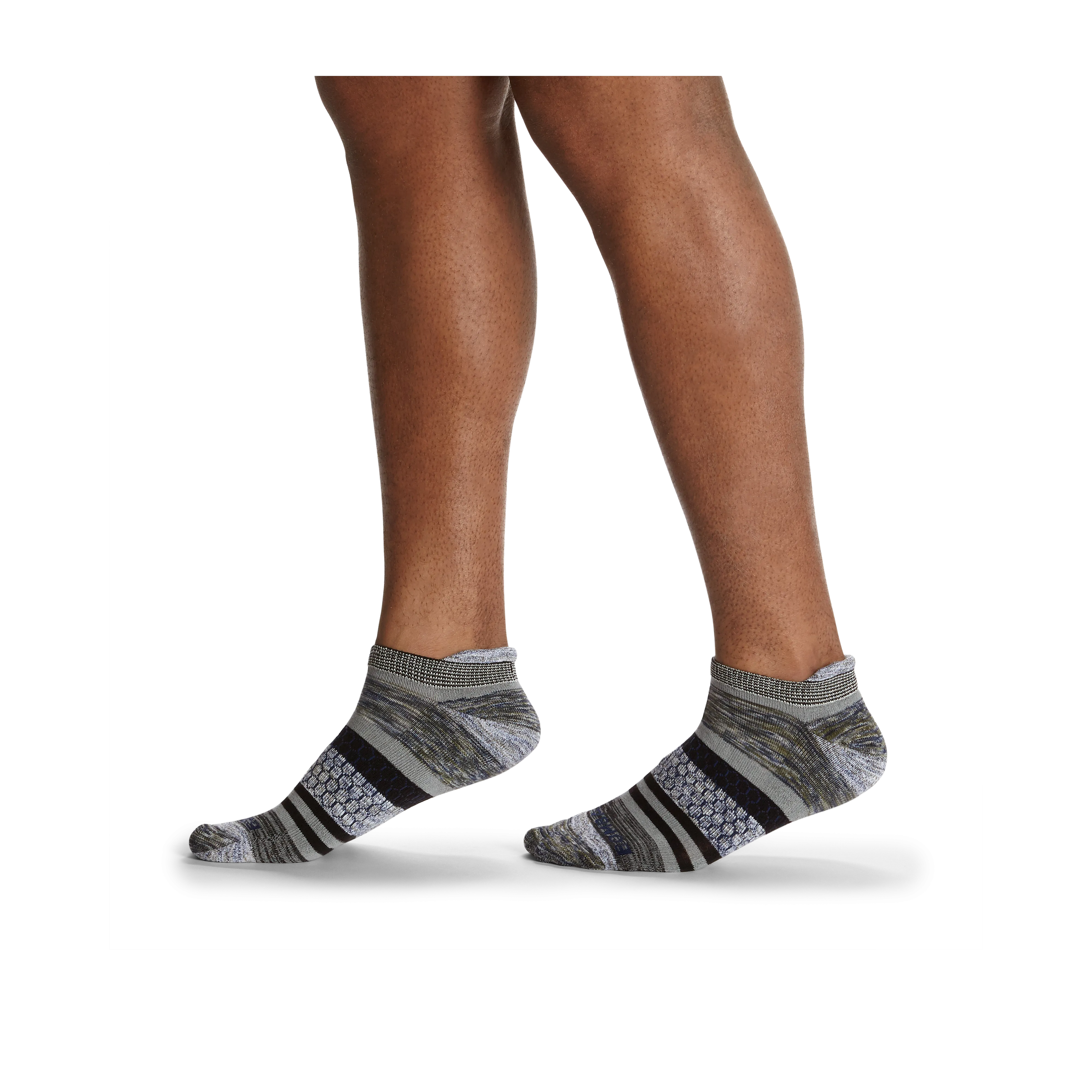 Men's Brush Stripe Ankle Socks