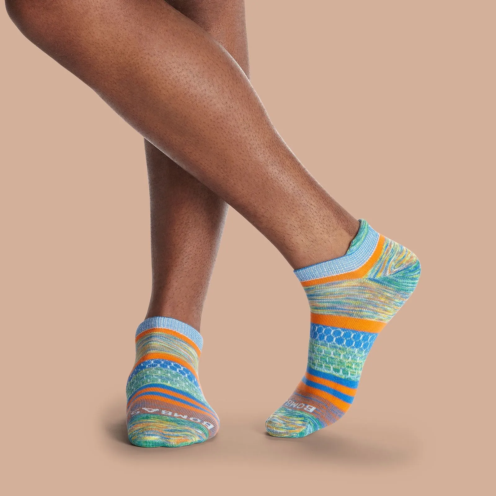 Men's Brush Stripe Ankle Socks