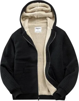 Men's Fleece Heavyweight Full Zip Hoodie Sweatshirt Jacket Hooded for Men