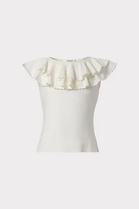 Milly Minis Scallop Flounce Top