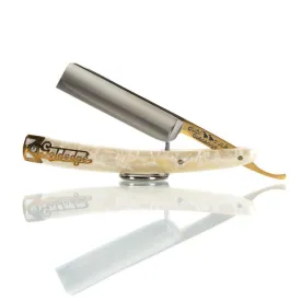 NEW NOS Dubl Duck Goldenedge - 5/8 Square Tip Straight Razor