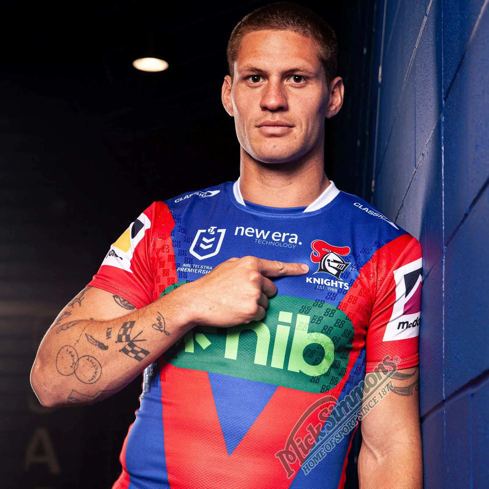 Newcastle Knights 2024 Men's Home Jersey NRL Rugby League by Classic