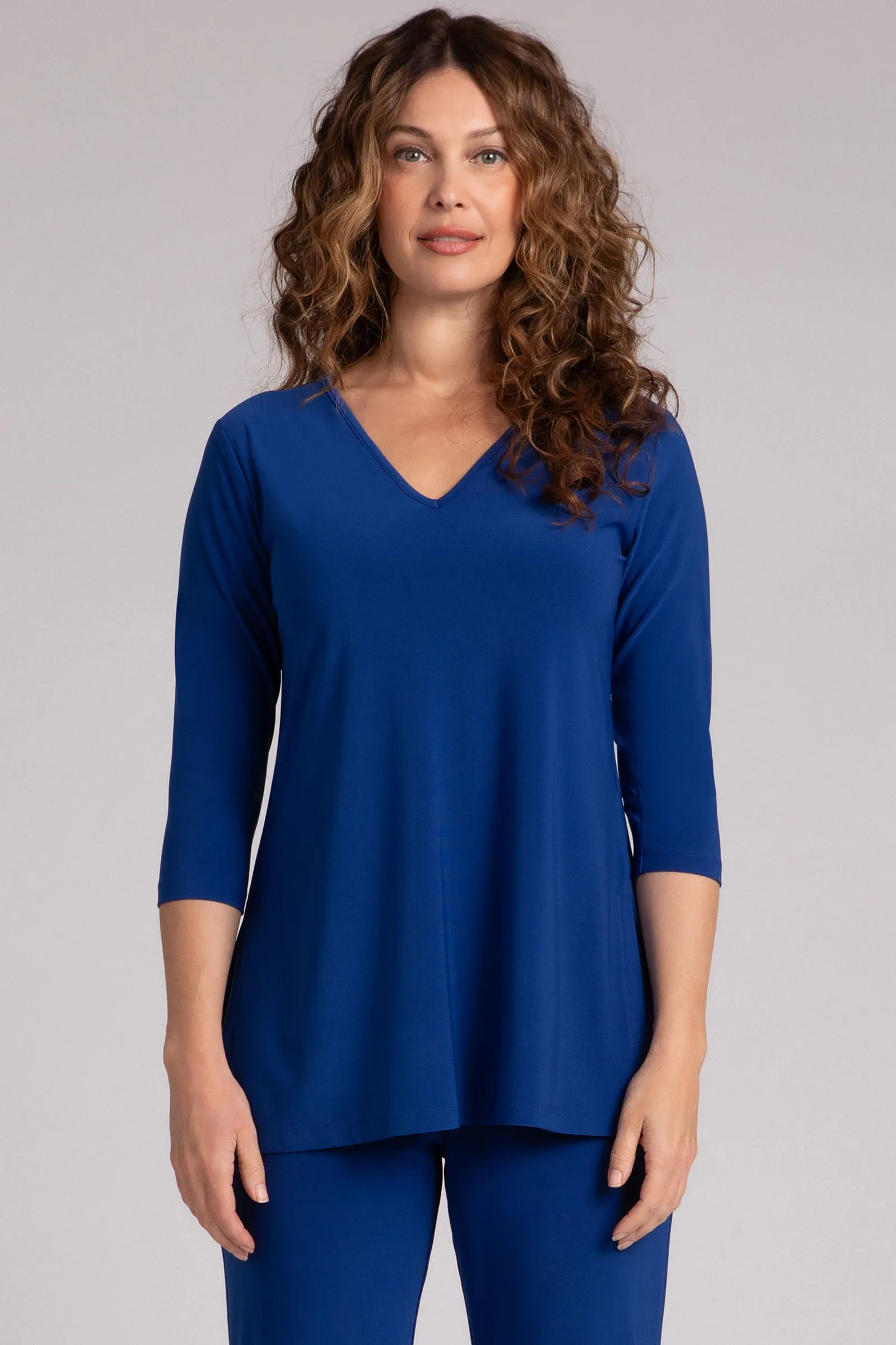 Nu Ideal V-Neck Tunic Plus | Twilight