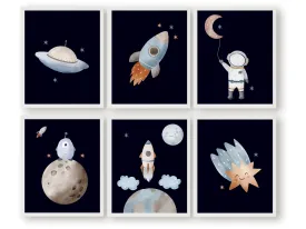 Outer Space Nursery Print Set