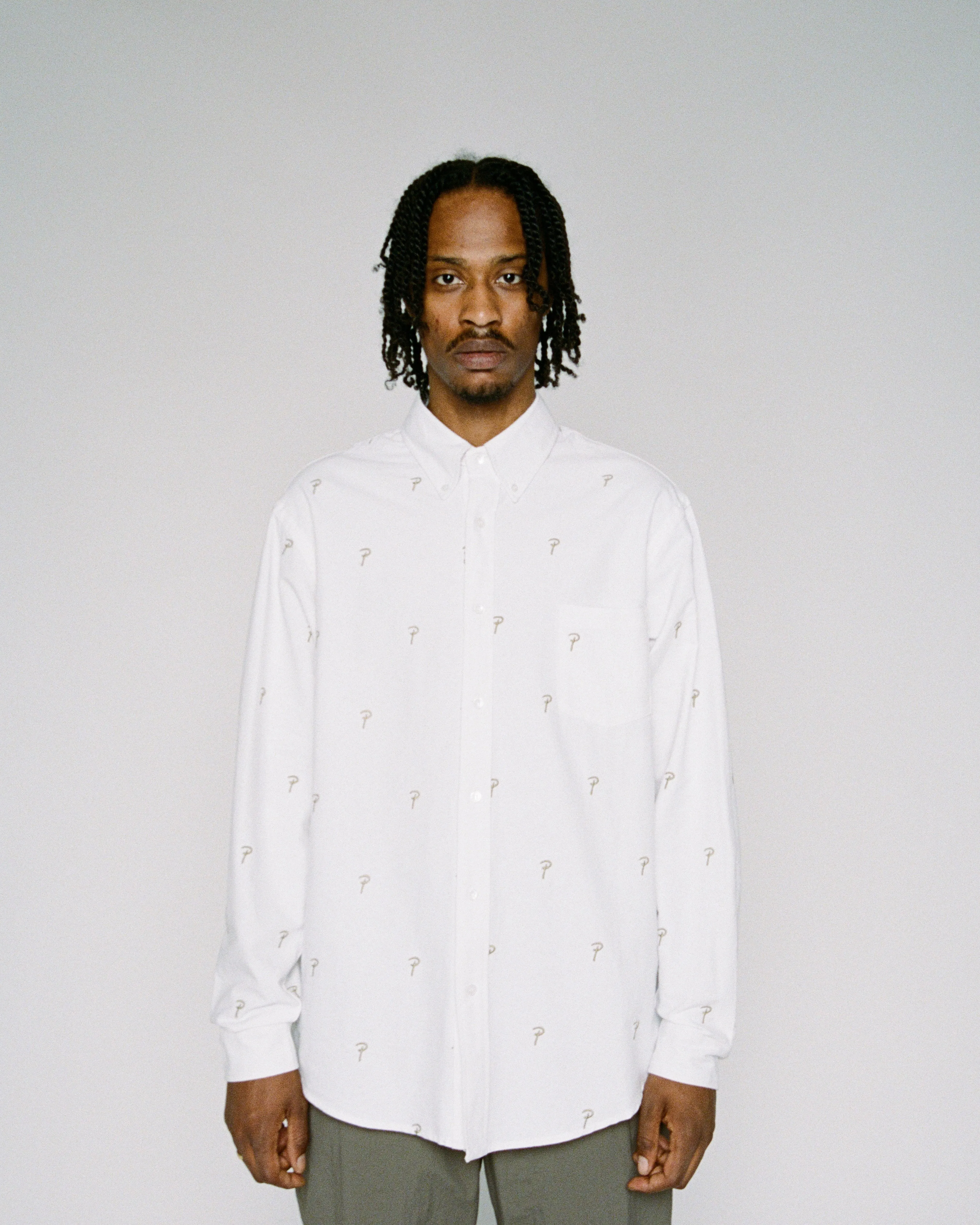 Patta Oxford Longsleeve Shirt (White)
