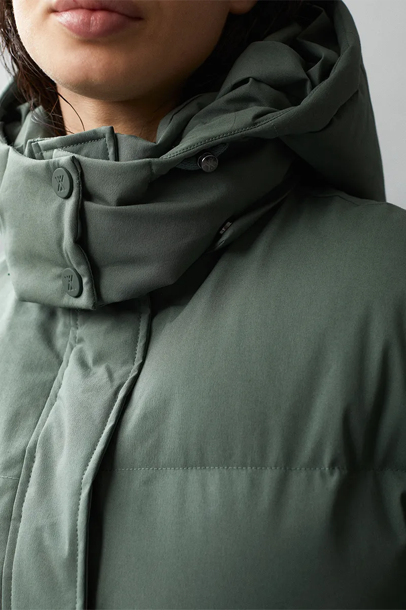 PHOEBE B PADDY AW22 FADED GREEN