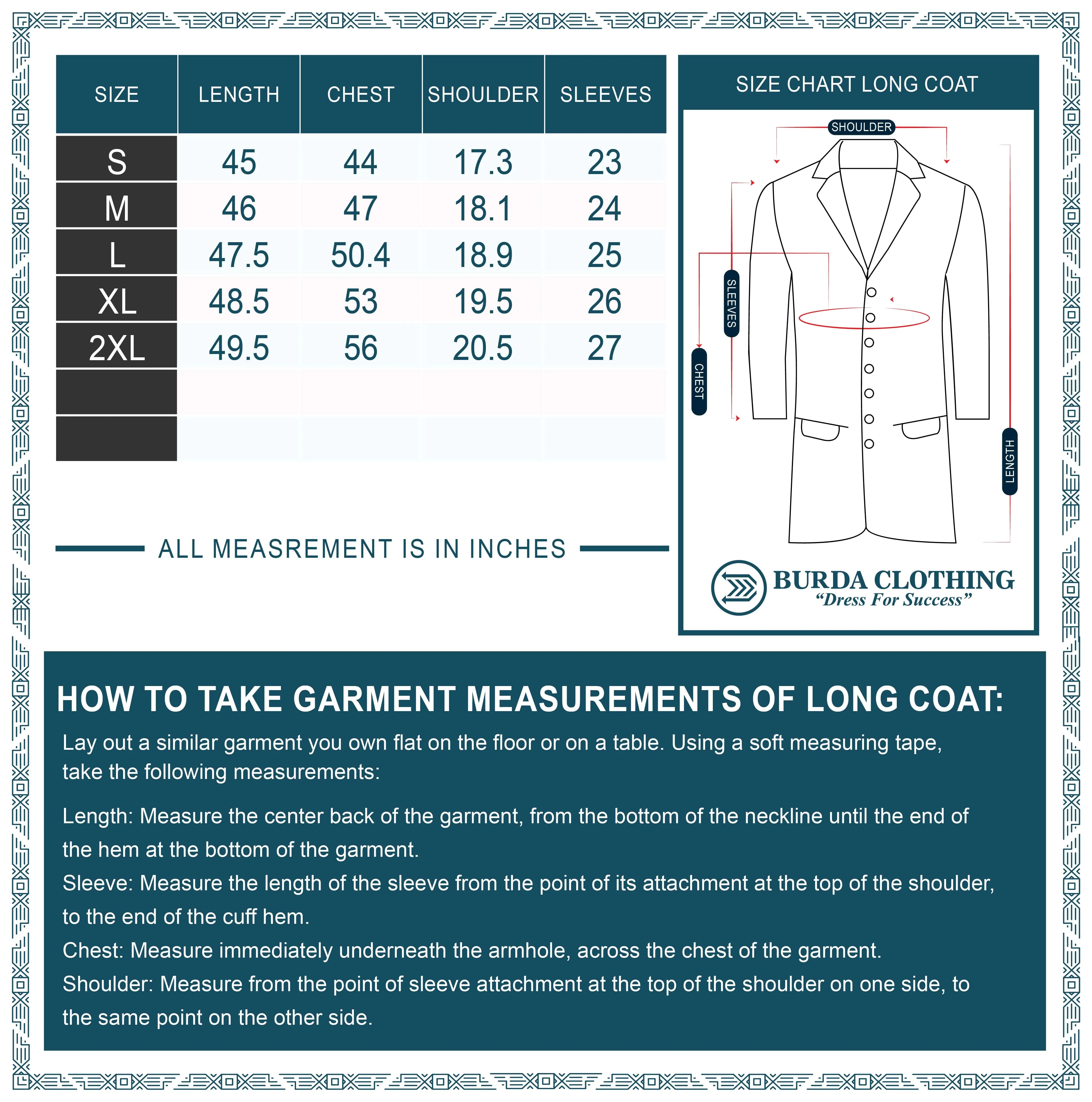 Premium Long Coat Blue