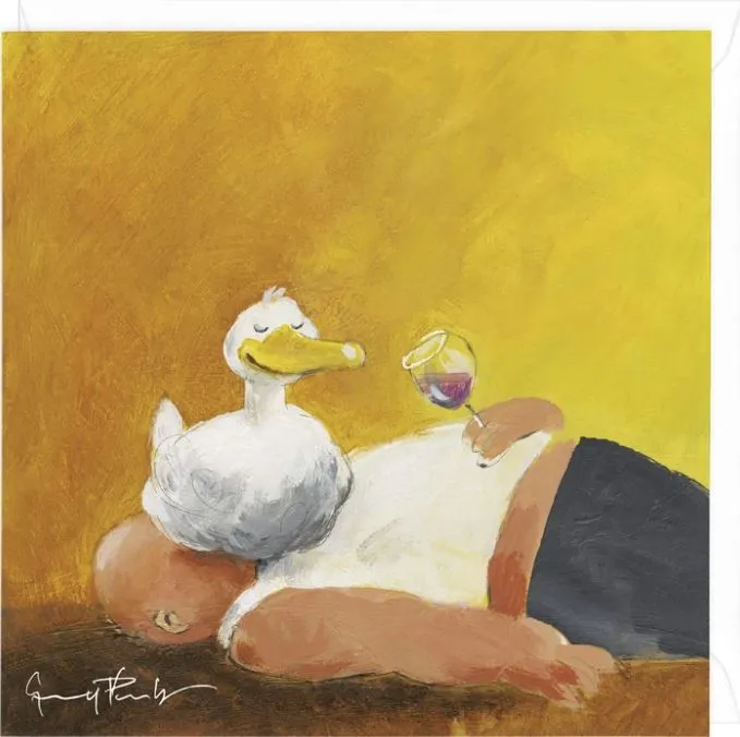 "A Sitting Duck" Greeting Card