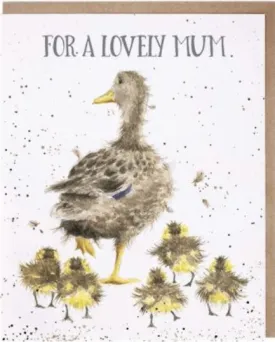 "For a Lovely Mum"  Greeting Card from Wrendale