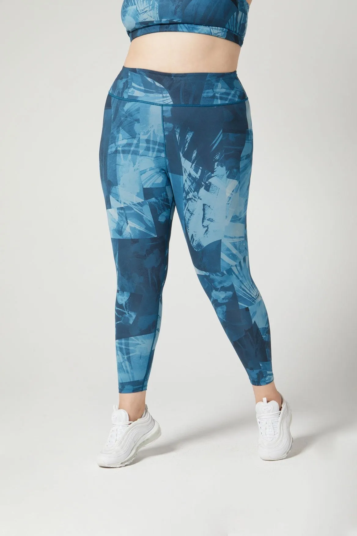 Rebel High Waist Legging Deep Lake Fern