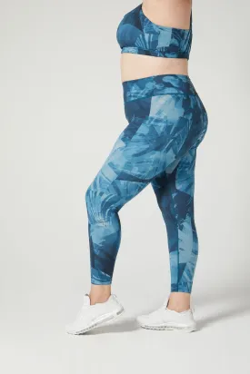 Rebel High Waist Legging Deep Lake Fern