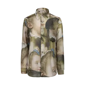 Semi-Sheer Portrait Shirt